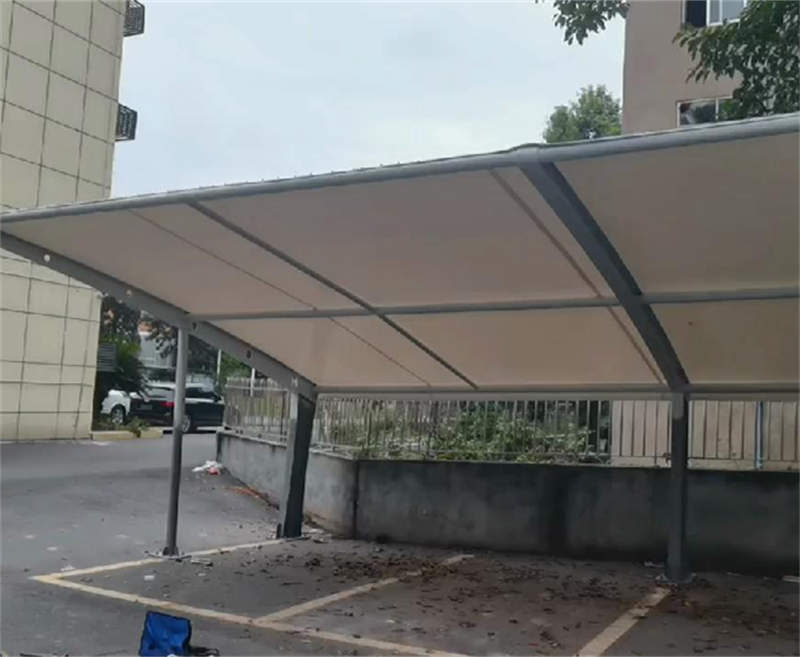 仁寿钟祥镇车棚膜结构案例展示