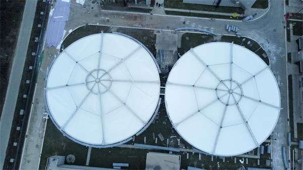 彭州污水处理厂反吊膜工程